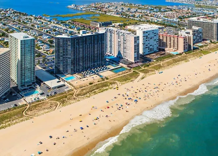 Adorable Beachfront With Balcony Incredible Views Pools & Game Ocean City